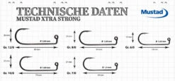 Mustad Xtra Strong Roundhead Size: 12/0, Weight: 35 G - 2 Pcs