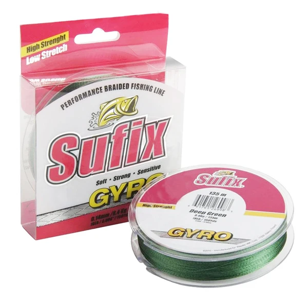 Sufix Gyro Deep Green 250m 0,16mm (Braid) 3 Sufix Gyro Deep Green 250m 0,16mm (Braid)