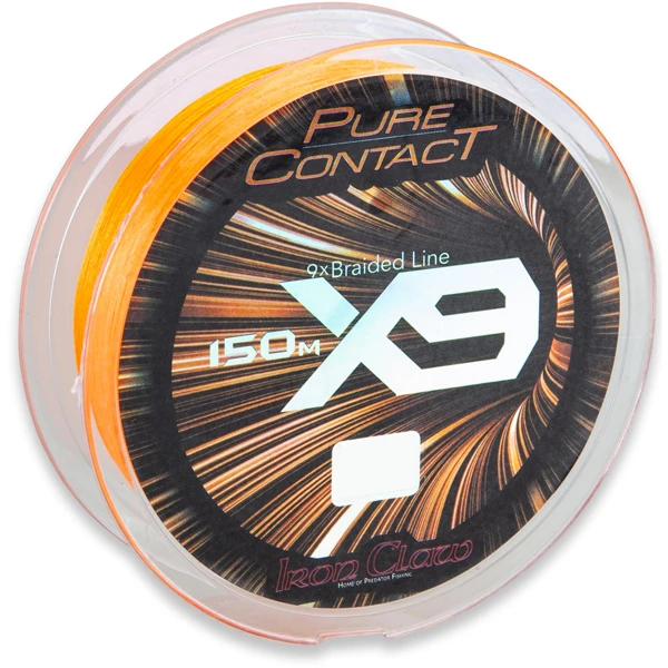 Iron Claw X9 Braid 150 Mtr Orange 0,18mm 3 Iron Claw X9 Braid 150 Mtr Orange 0,18mm