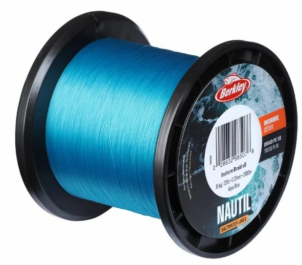 Berkley NAUTIL Braidx8 150m AquaBlue 0,30mm (40lb/18,1kg) 3 Berkley NAUTIL Braidx8 150m AquaBlue 0,30mm (40lb/18,1kg)