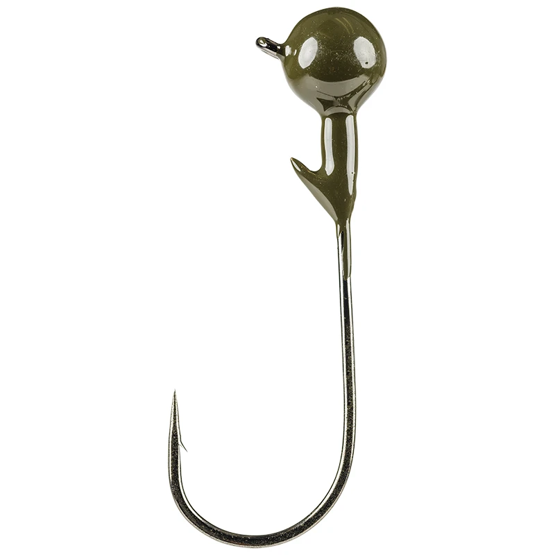 Strike King Tour Grade Round Jig Head Green Pumpkin 7,1gr (3 Stuks) 3 Strike King Tour Grade Round Jig Head Green Pumpkin 7,1gr (3 Stuks)
