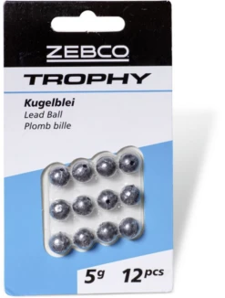 2g Zebco Trophy Lead Ball 12pcs
