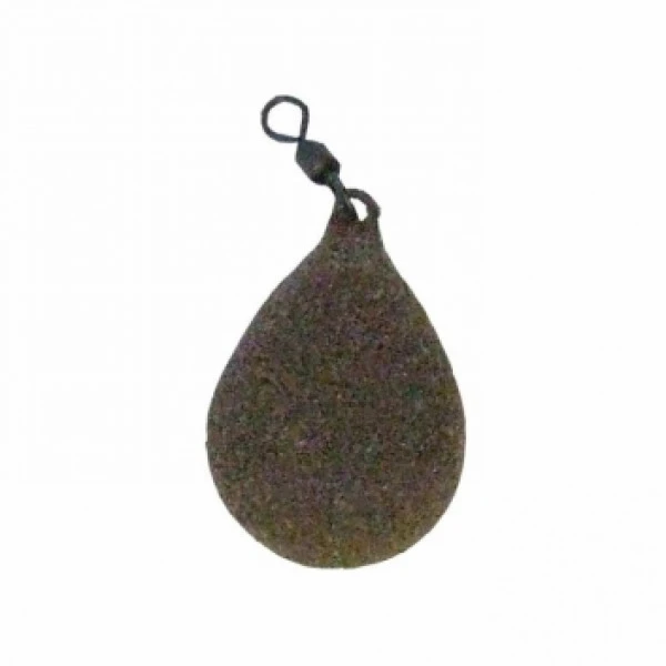 Korda Textured Coated Lead Flat Pear Swivel 100g 3 Korda Textured Coated Lead Flat Pear Swivel 100g