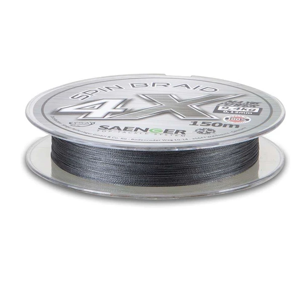Saenger 4x Spin Braid 150m Light Grey 0,14mm 3 Saenger 4x Spin Braid 150m Light Grey 0,14mm