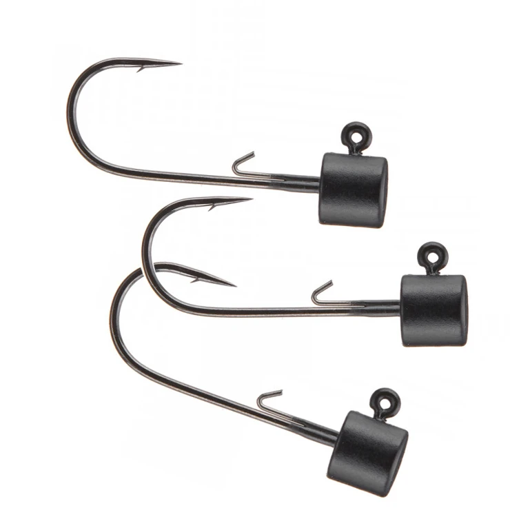 Reins NR Jig Head Size 1/0 2,7gr Matt Black (3pcs) 3 Reins NR Jig Head Size 1/0 2,7gr Matt Black (3pcs)
