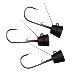 Reins NR Jig Head Guard Size 1/0 3,5gr Matt Black (3pcs)