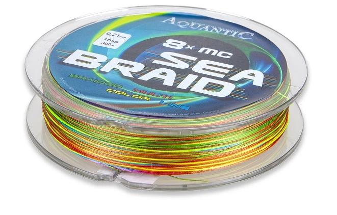 Aquantic 8x MC Sea-Braid 300m Multicolor 0,33mm 4 Aquantic 8x MC Sea-Braid 300m Multicolor 0,33mm - Afbeelding 2