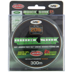 NGT 300m Spool Of 'Quick Sink' Moss Green 20lb Braid -Visser Xpert Verkoopwinkel dadb4c13175603dc