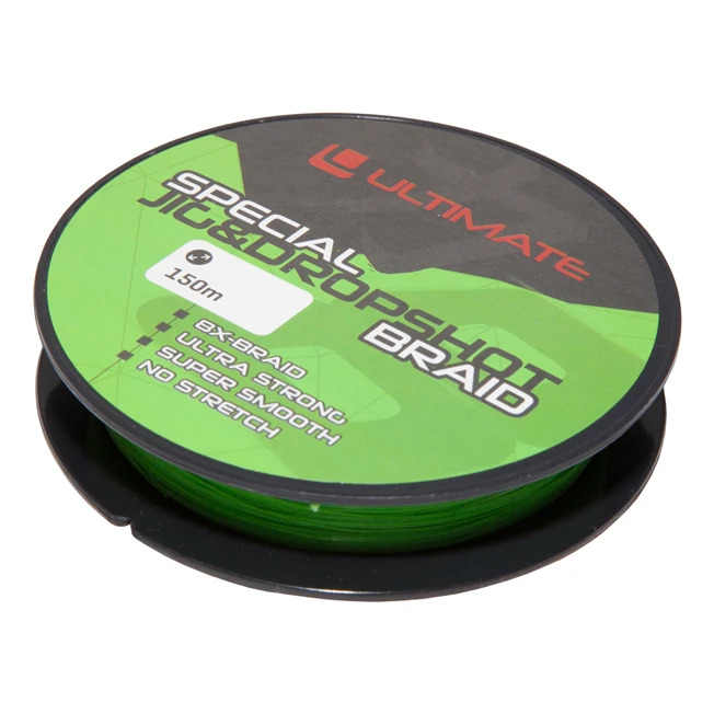 Ultimate Special Jig & Dropshot Braid Fluo Green 0,10mm 5kg 150m 4 Ultimate Special Jig & Dropshot Braid Fluo Green 0,10mm 5kg 150m - Afbeelding 2